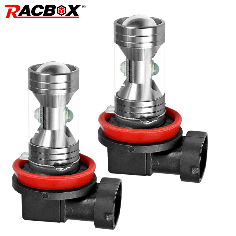 

Racbox H8 H11 led 9005 Hb3 9006 Hb4 H7 car mini fog lamp bulb universal Day Running Light DRL White Fog lamp Brake light Bulb
