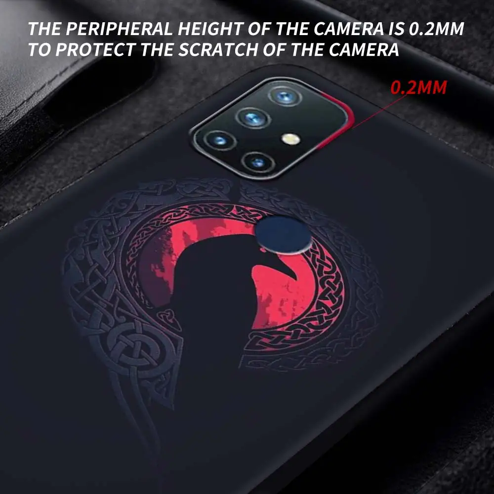 For OnePlus 8 Nord 7Pro Case For One Plus Z N10 5G 8T 7 Pro n100 7T 6T Full Protection Soft Phone Cover Viking Vegvisir Logo Sac