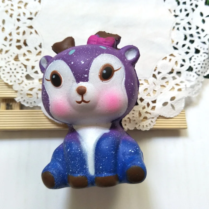 Кавайная Фабрика Прямая Рождественская серия PUSquishy PU медленный отскок пены декомпрессионная вентиляционная игрушка рождественские аксессуары серии