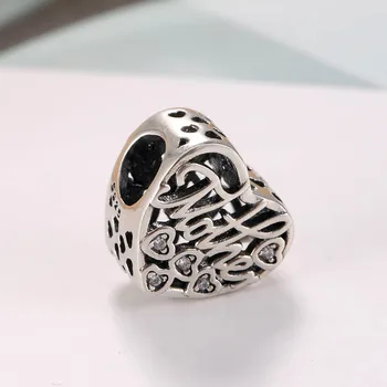 

Authentic S925 DIY Jewelry Mother & Son Bond Charm fit Lady Bracelets 2 Sides