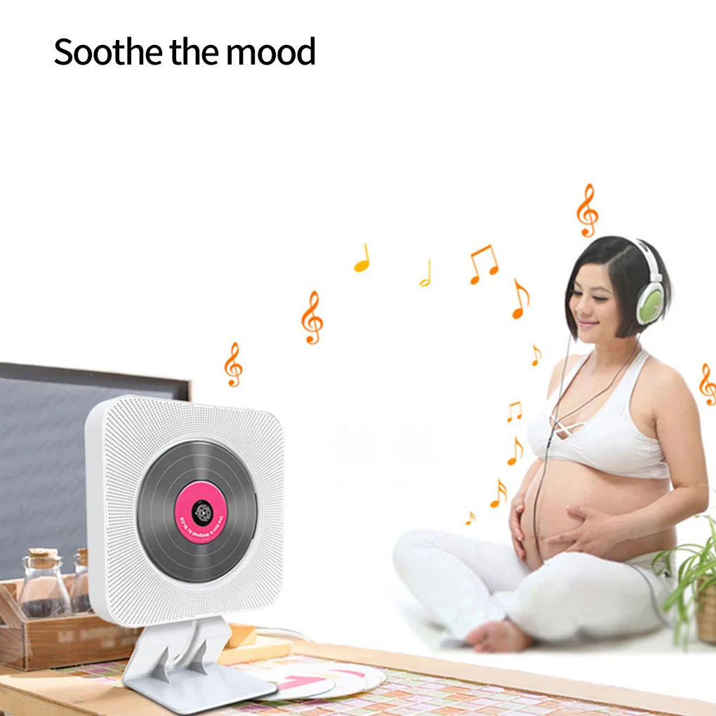 Bluetooth 4.2 Wall Mounted CD Player with Remote