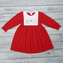 ; изысканное милое платье для девочек; красная хлопковая одежда с оборками; переделанное детское праздничное платье принцессы