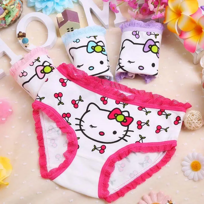 4pcs/lot fashion kids panties girls' baby underwear lovely child panties female clothing children cartoon Underwear briefs Girl - Цвет: 8