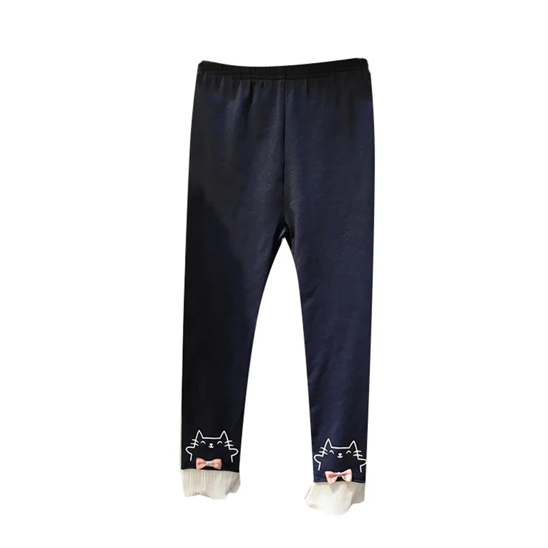 Autumn Newborn Baby Girls Cute Pants Cotton Leggings Elastic Waist Cartoon Print Toddler Bottom