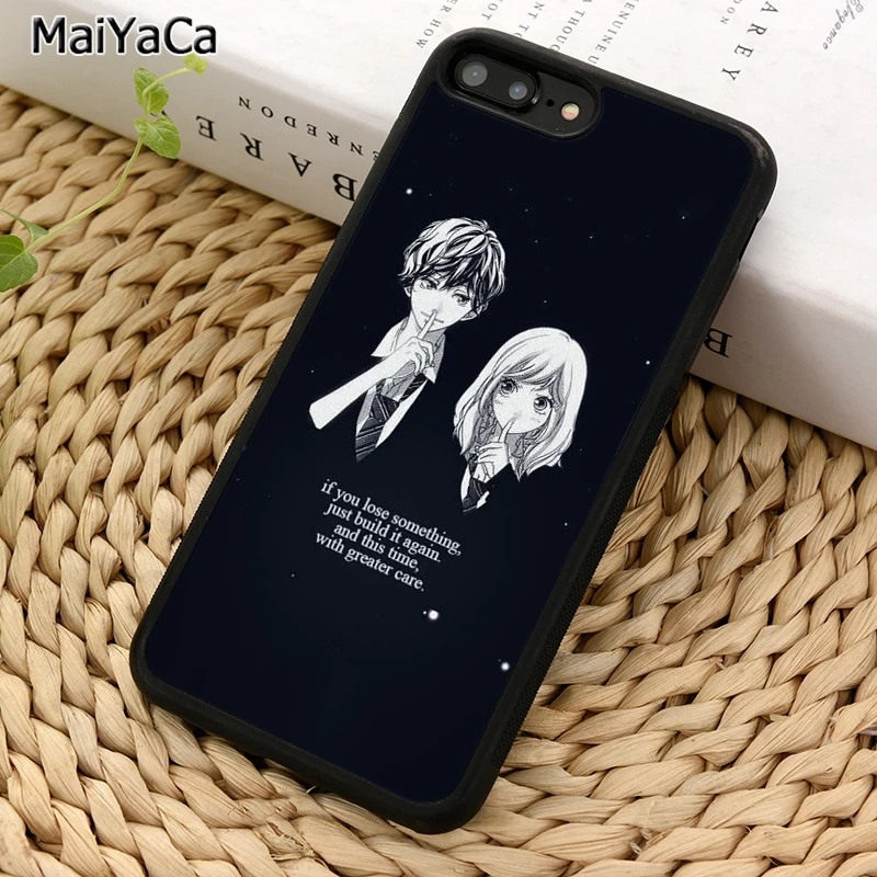 Милый чехол MaiYaCa Ao Haru Ride Love для iPhone X XR XS 11 12 Pro MAX 5 6 7 8 Plus Samsung Galaxy S5 S6 S7 S8 S9 S10 |