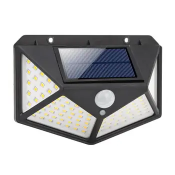 

100LED Solar Motion Sensor Wall Light Outdoor Waterproof Courtyard Security Lamp High Conversion Low Power Consumption