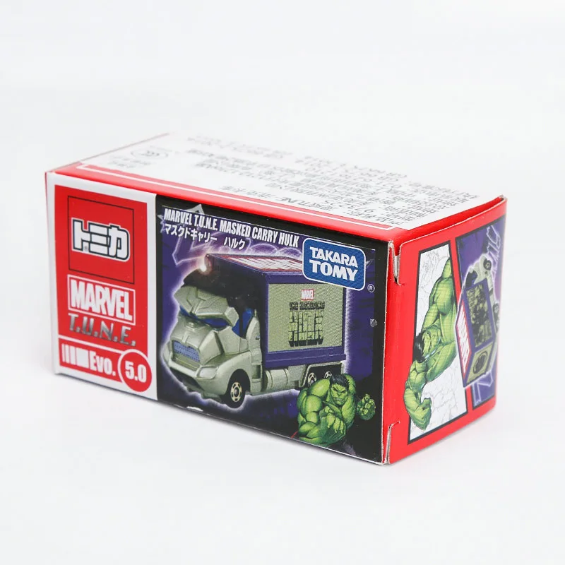 Takara Tomy Tomica Dreamstar Металл Diecast Marvel T.U.N.E. Маскарадный грузовик Hulk Evo. 5,0 детские игрушки модель автомобиля 973225