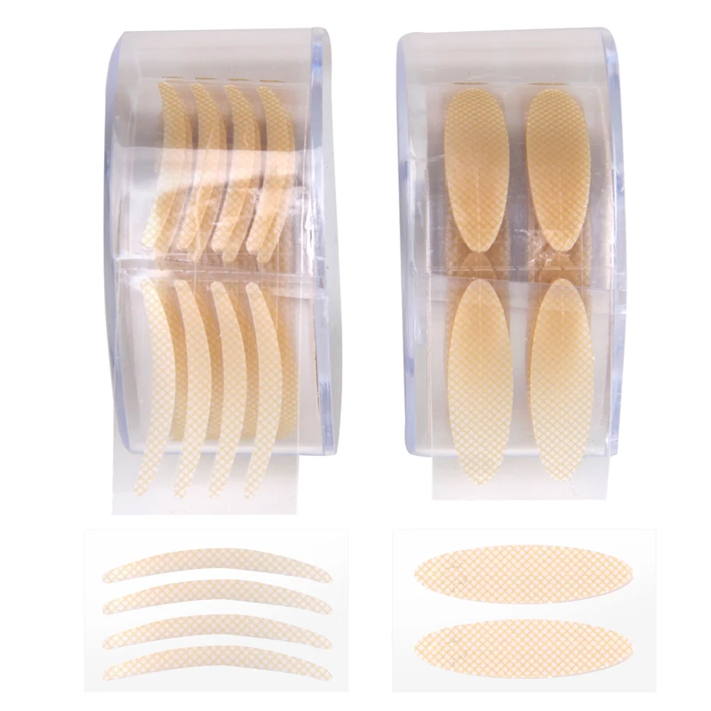 600 Stickers/roll Fiber Invisible Double Side Adhesive Heart-shaped Eyelid makeup Stickers Transparent Tapes Tool | Красота и
