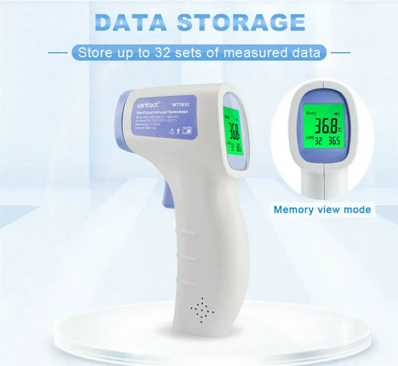 

Household Health Monitor Thermometer Non Contact Baby/Adult Body Digital Multi-function Laser Infrared IR Forehead Thermometers