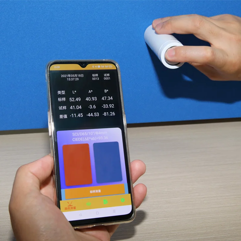 3nh Professional ColorReader CR2 Bluetooth 5.0 with APP colorimeter dual optical path sensor and full-spectrum light 400～700nm
