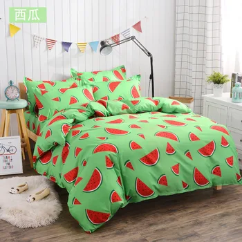 

New Bedding set Cotton cover bed sheet +duvet cover + pillowcases comforter farmhouse style bedding sets housse de couette 4pcs
