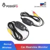 Podofo 2.4 Ghz Wireless Rear View Camera RCA Video Transmitter & Receiver Kit for Car Rearview Monitor Reverse Backup Camera Cam ► Photo 1/6