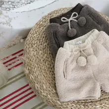 Новинка года; флисовые шорты для девочек; модные утепленные шорты для девочек; От 1 до 6 лет; PP110