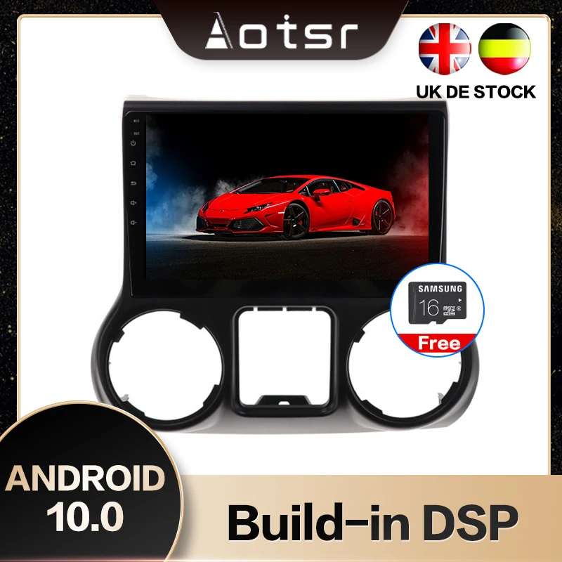 AOTSR 10 дюймов Android 10,0 gps навигатор автомобильный стерео плеер для Jeep grand wrangler 2011- мультимедийный плеер DSP CarPlay
