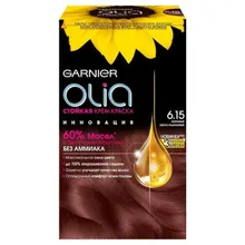 Крем-краска без аммиака «Olia» Garnier, 6.15 Морозный светло-каштановый