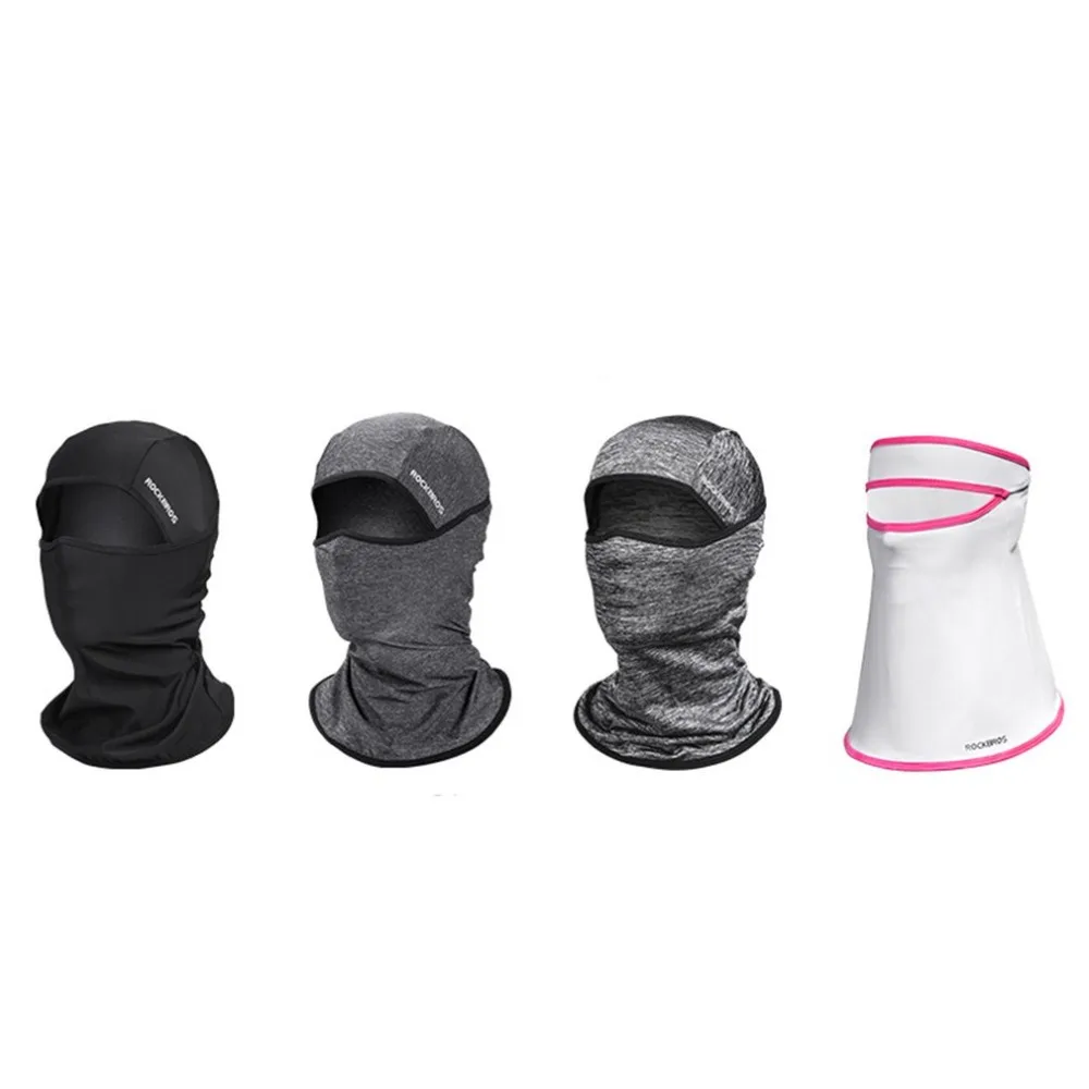 ROCKBROS Ice Silk Sunscreen Hood Mask Summer Outdoor Riding Multi-function Face Mask For Cycling Bike Bicycle Riding