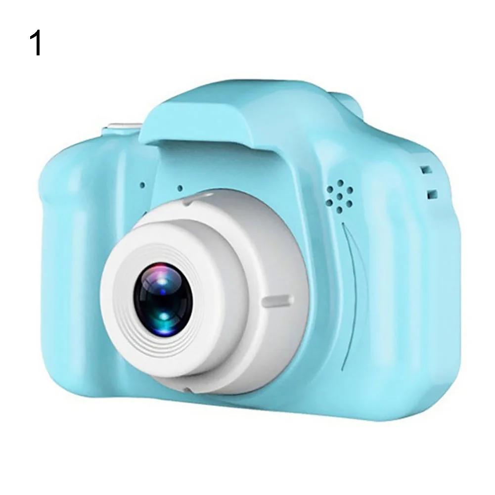 2 дюйма мини детский цифровой Камера детей HD Экран USB цифровая фотокамера мультфильм Симпатичные игрушка в подарок - Цвет: no Memory Card Blue
