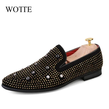 

WOTTE Mens Dress Shoes Business Mens Formal Shoes Breathable Luxury Leather Men Shoes Office Mocassim Masculino Couro zapatos