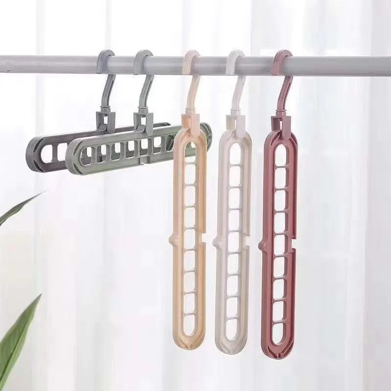 Non-Slip Пластик вешалка для одежды стеллаж для хранения держатель Органайзер для шкафа, гардероба Костюмы Экономия пространства крепежных крючка