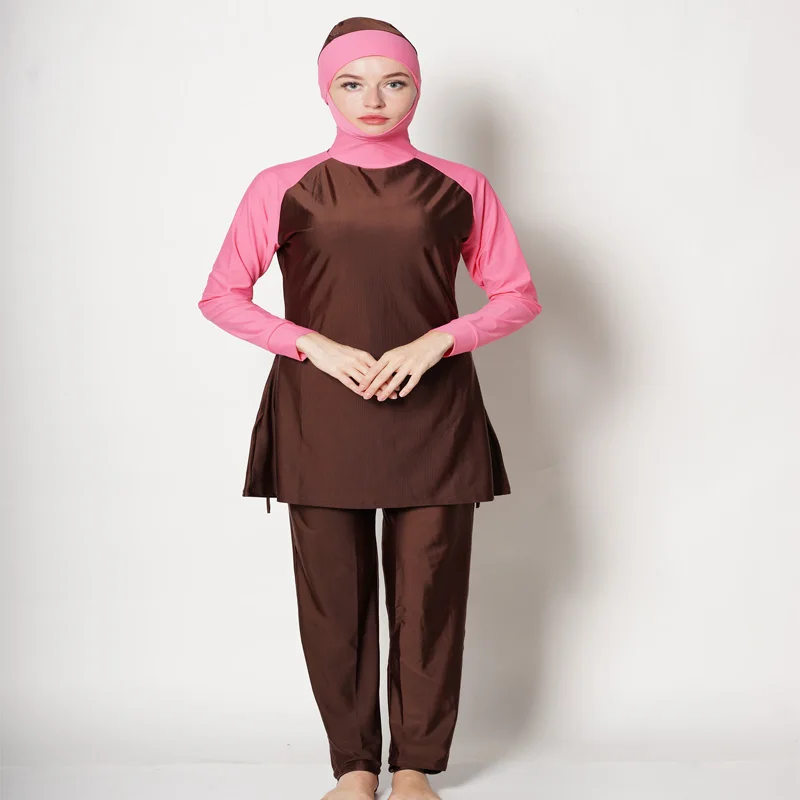 

DROZENO Plus Size Muslim Swimwear Wome Muslim bathing suit Women Muslim Bathing Suit With Cap Muslim bathing suit