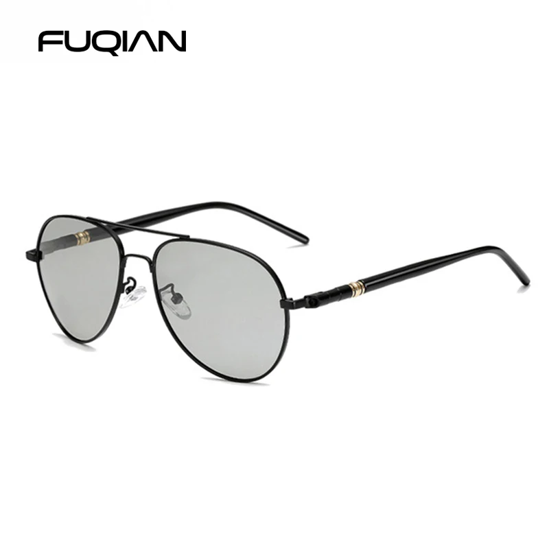 Fashion Aviation Photochromic Sunglasses Men Women Chameleon Polarized Pilot Sun Glasses Anti-glare Driving Shades UV400 polarized sunglasses