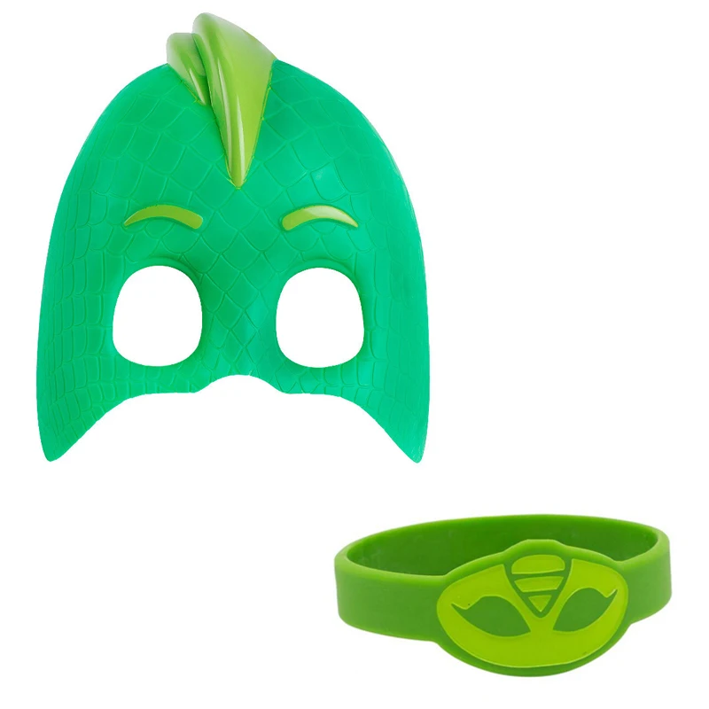 Pj маска Juguete силиконовый спортивный браслет PJ Маски Костюм Хэллоуин маска игрушка ПВХ Catboy Owlette Gekko игрушки для детей подарок S68 - Цвет: C