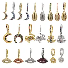 Маленькие серьги кольца qmhje для женщин ювелирные украшения