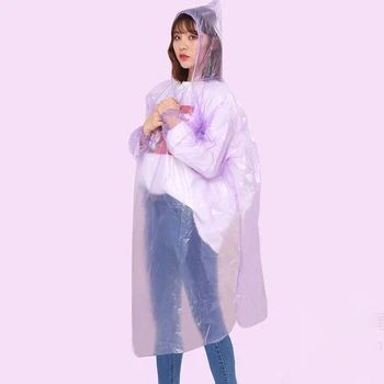 

With Hood Hiking Adults Travel Camping Outdoor Sports Poncho Disposable Portable Thickened Waterproof Women Raincoat Cycling