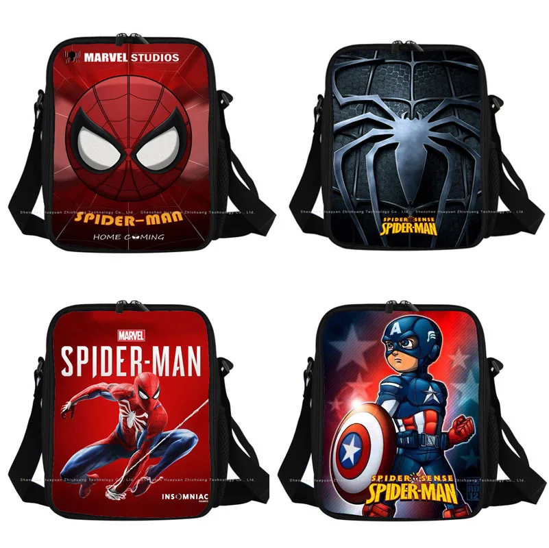 Bolsa de almuerzo con aislamiento para niños, bolsa de almuerzo con aislamiento de personajes de dibujos animados de Marvel, Disney
