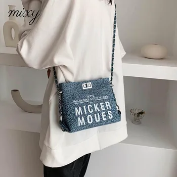 

Simple Women Handbags Canvas Female Small Chain Bags 2020 New Large-capacity Messenger Bag Wild Fashion Women's Shoulder Bag