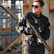 Военный USMC армейская военная форма костюмы для мужчин тактическая камуфляжная охотничья одежда рубашка+ брюки