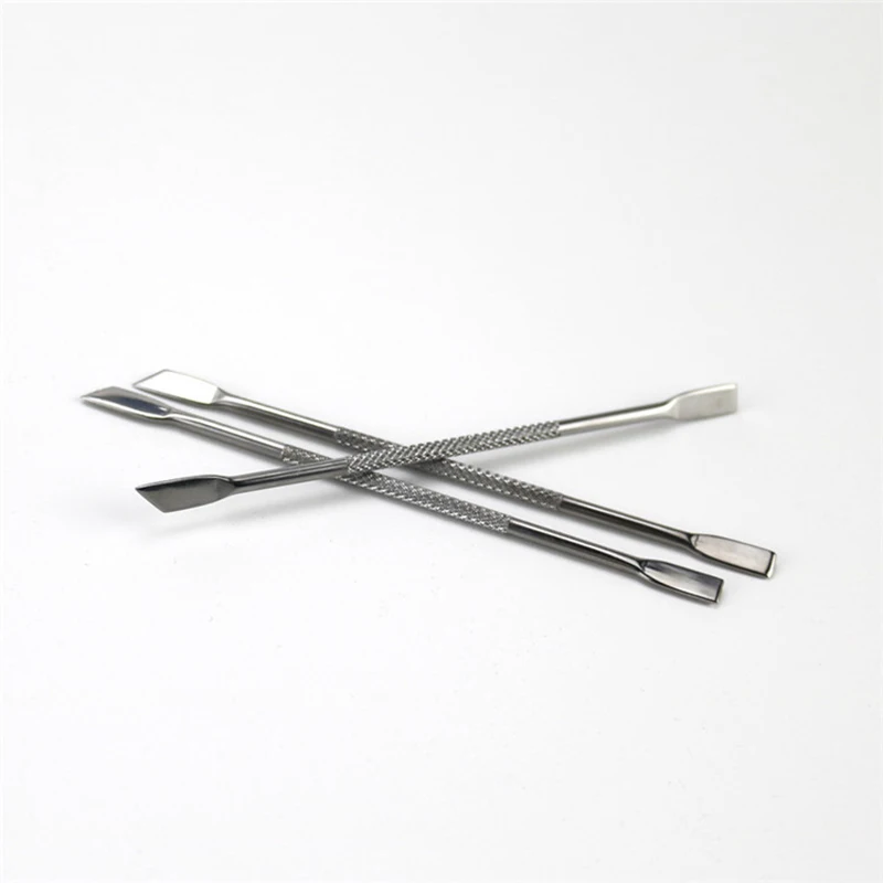 3pcs 115mm Stainless Steel Double-Sided wax Carving Dab Tool for butane Slick oil concentrate curving Dab tools