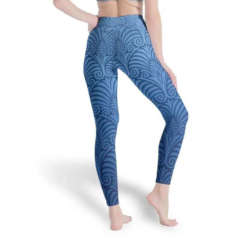 

NUM Flowers Pattern Blue Women's High Waist Yoga Pants Workout GymÂ Vital Seamless Leggings for Women white 4xl"]