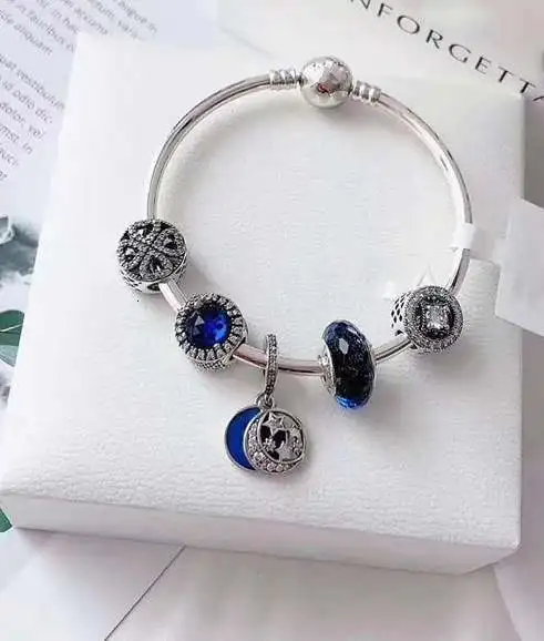 

High Quality 1:1 100% of Silver sterling 925 Blue Pulse Free Fret Star Accounts