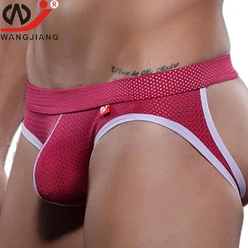

Sexy Gay Jockstrap Underwear Men Breathable mesh String Homme Slip Sexy Erotic Homens Mens Thongs And G Strings Cueca Gay WJ