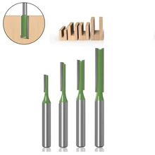 6mm bit gravura fresas prático carpintaria conjuntos de bits roteador shank flauta extremidade reta carboneto roteador