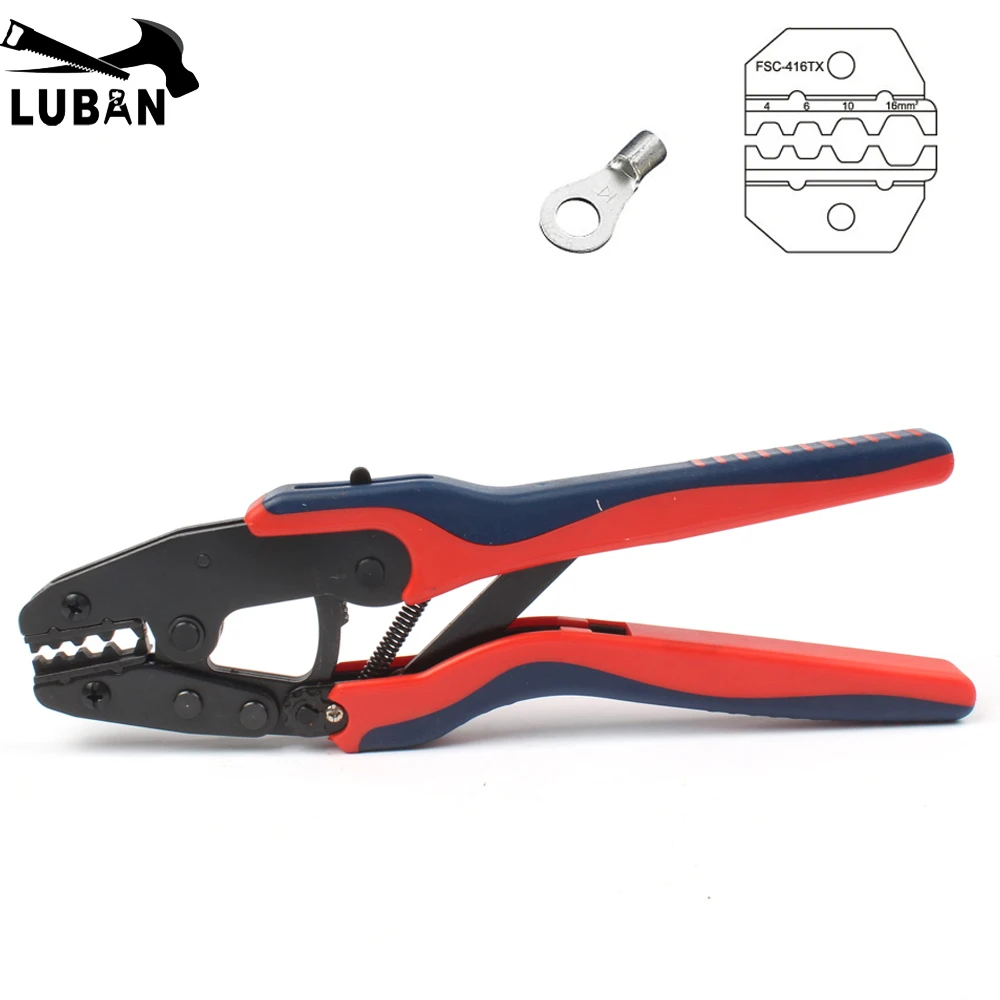 

DR-416TX 4MM 6MM 10MM 16mm Super Strength-Saving Crimping Plier 1.5-6MM2 12-6AWG 4-16MM2