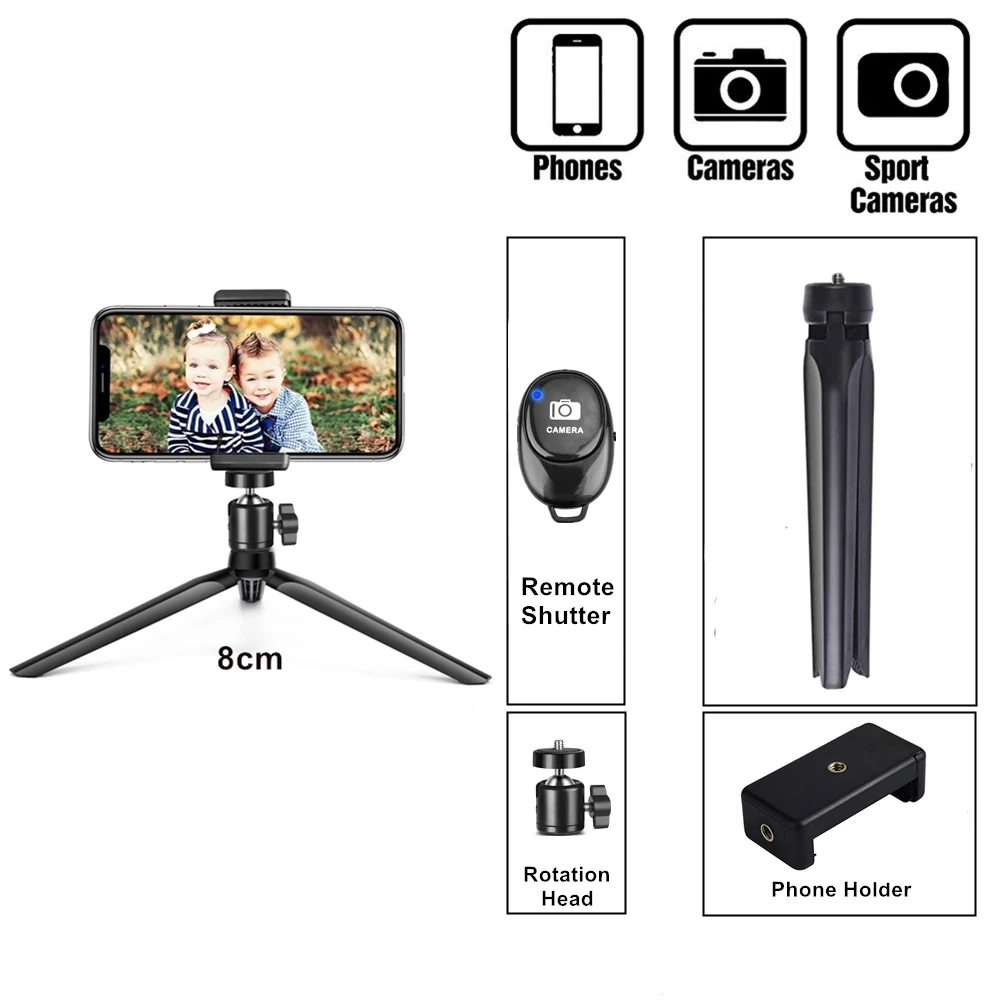 For Phone Smartphone Holder  Tripod For Mobile Tripod For Phone Stand Selfie Stick Mobile For  Mask Vlogging Kit