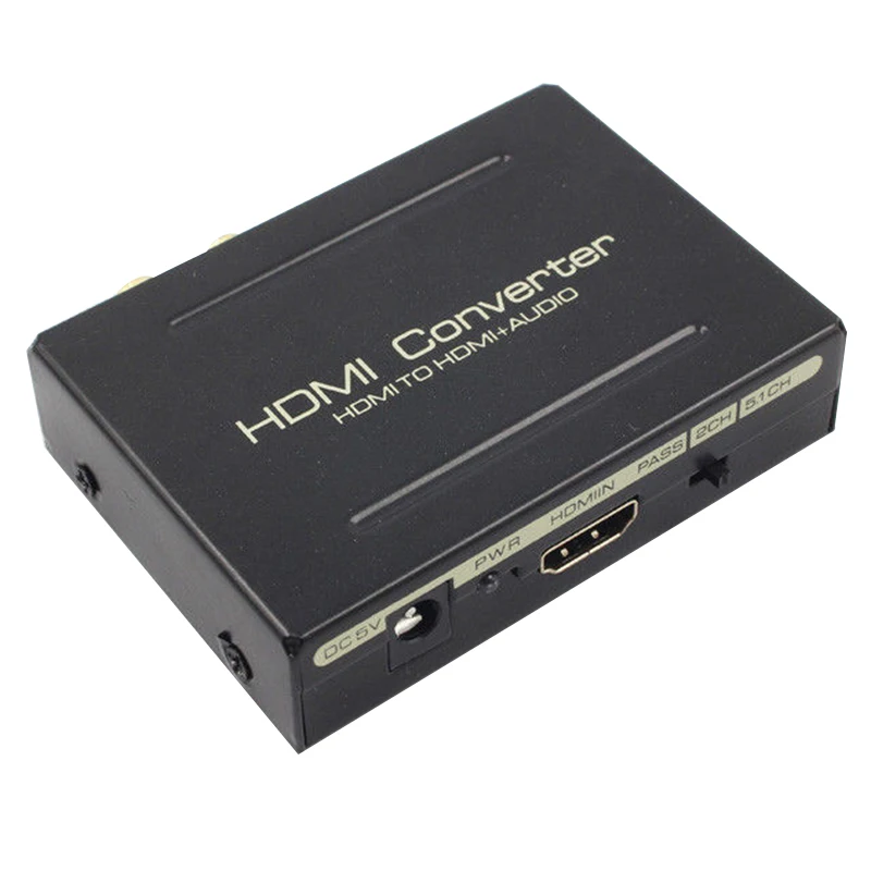 HDMI o Extractor Splitter to SPDIF Оптический RCA стерео L/R аналоговый преобразователь|Адаптеры