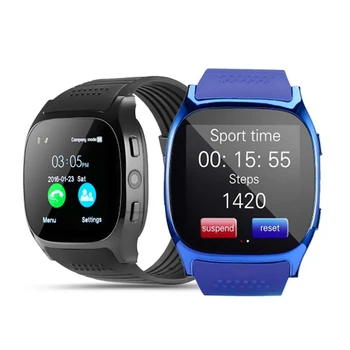 

T8 Smart Watch Clock Digital Dial Answer Call Message Remind Men Smart Watch Bluetooth SIM Card Camera Smartwatch For Android