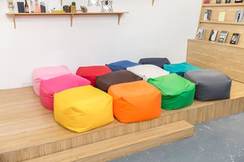 

Drop Shipping Newest Colourful Oversized Square Soft Beanbag Sofa