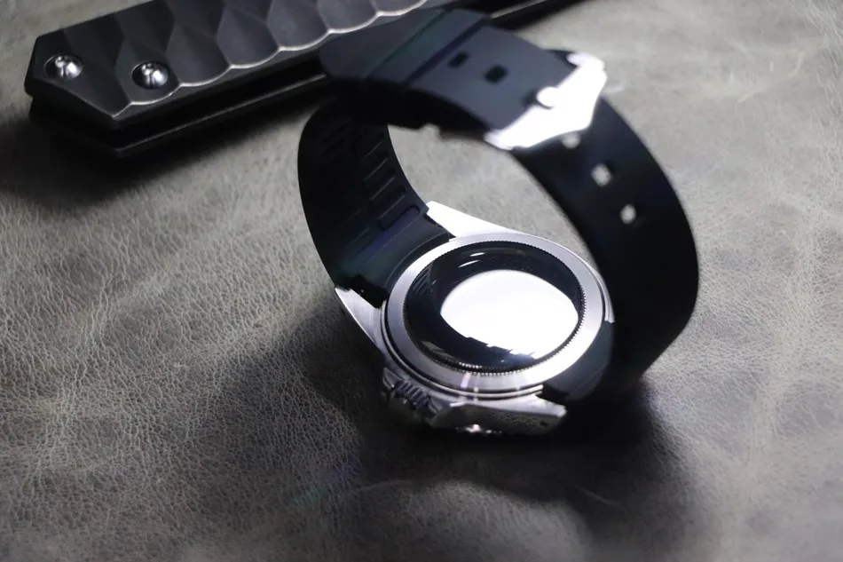 18 20 22 мм белые резиновые ремни водонепроницаемый Дайвинг изогнутый конец силиконовые браслеты для часов для Омега Ролекс Seiko iwc универсальный браслет