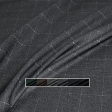 Перламутровый шелк утолщенный эластичный плед камвольная TR ткани материалы для одежды осенние женские брюки швейная ткань портной