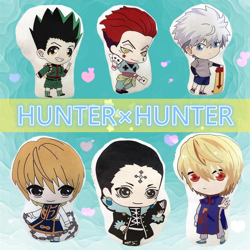 

40CM Anime HUNTER GON·FREECSS Killua Zoldyck Kurapika Hisoka Cosplay Adult Children Print Pillow Plush Toy