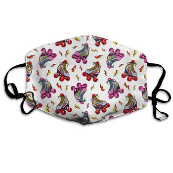 

Lightning Colorful Roller Skates print Dustproof and windproof mask, washable and reusable, suitable for outdoor sports