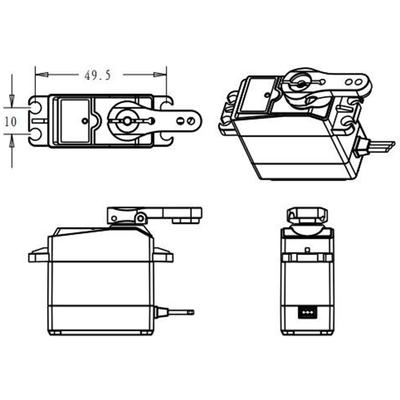 4XDS3225 обновление Servo 25 кг Шестерни цифровой сервопривод Baja Servo Водонепроницаемый