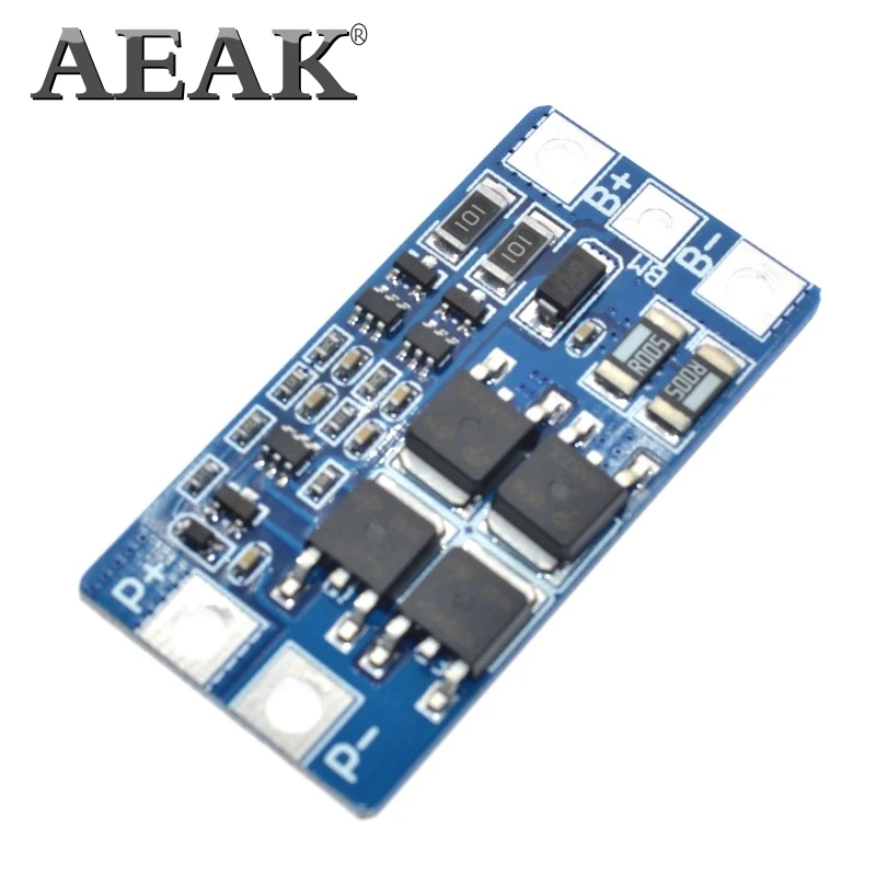 Плата защиты литиевой батареи AEAK 2S 10 А 7 4 В 18650 в сбалансированная функция/Защита