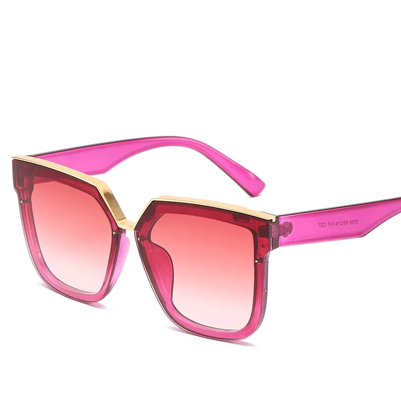 LeonLion, негабаритные солнцезащитные очки, женские Квадратные ретро солнцезащитные очки, женские Брендовые очки для женщин, дизайнерские Oculos De Sol Feminino - Цвет линз: PurpleRed