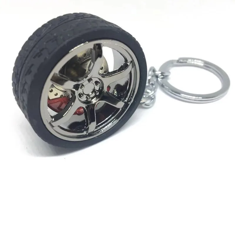 Популярный брелок Turbo Hub, автомобильный брелок, обод колеса, модель, брелок для ключей, колеса, шины, Стайлинг, автомобильный брелок для ключей