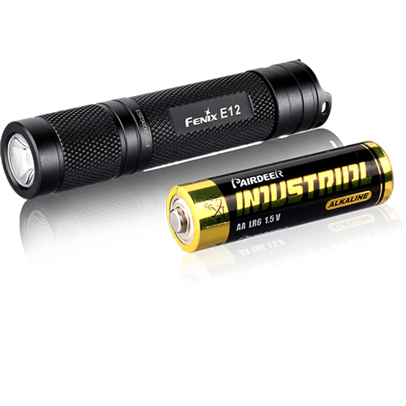 Fenix E12 130 люмен Мини Портативный EDC маленький прямой бочонок с помощью Cree XP E2